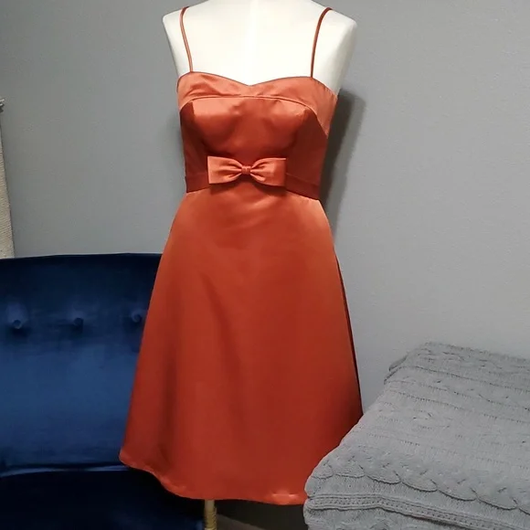 Dresses | Sensational Burnt Orange Party Dress | Poshmark